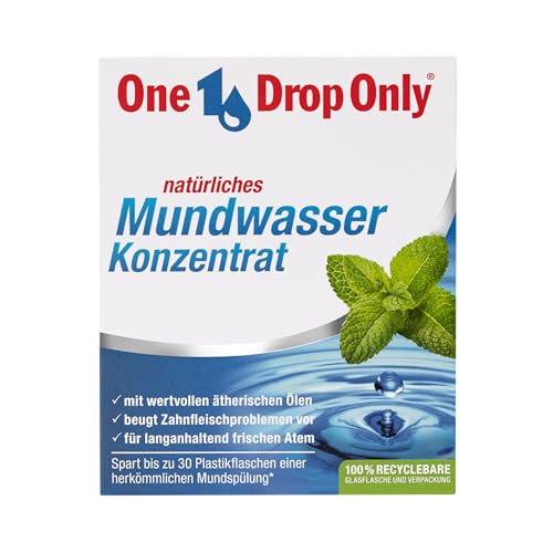 One Drop Only Mundwasser Konzentrat –3er Pack je 50ml + 1 Zahnbürste GRATIS/ergiebiges Mundwasser zur täglichen Anwendung/für bis zu 1000 Anwendungen bei 1 Tropfen/Mundgeruch bekämpfen – Bild 8