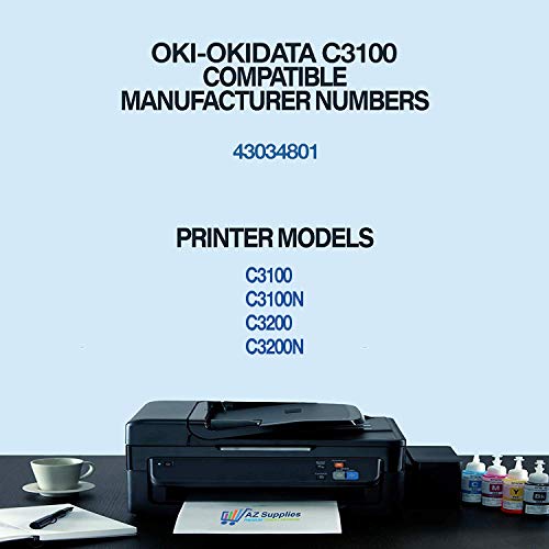 AZ Supplies Yellow Toner for Okidata C3100 Series #TOP19