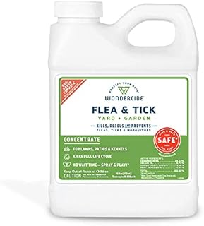 Wondercide - Flea and Tick Spray Concentrate for Yard and Garden with Natural Essential Oils – Kill, Control, Prevent, Fleas, Ticks, Mosquitoes and Insects - Safe for Pets, Plants, Kids - 16 oz