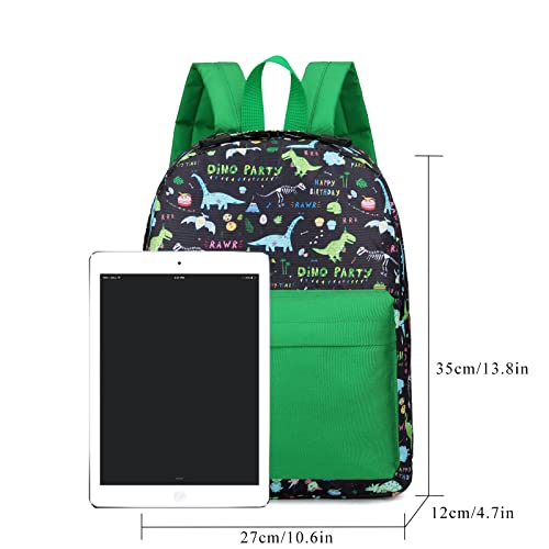 Vanaheimr Kids Backpack Boy Dinosaur Toddler Preschool Backpack Classic Bookbag Daycare Travel School Bag Nursery With Chest Strap #TOP1