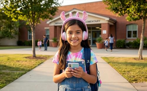 Image of Disney Stitch Angel Bluetooth Headphones for Kids, Wireless Headphones