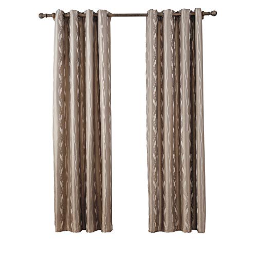 W-L Rideau Décoration de Fenêtre Accueil décoratif Rideau imprimé Jacquard Rideaux Rideau Hoops processus de Forage est adapté à la Salle de séjour Chambre (Color : A, Size : 140x160cm)