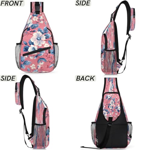 Bolso Sling para Hombre y Mujer con Estampado Floral miniatura 6