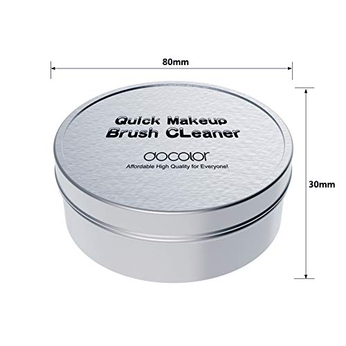 Docolor Makeup Brush Cleaner Sponge, Color Removal Sponge Dry Makeup Brush Quick Cleaner Sponge - Removes Shadow Color From Your Brush Without Water Or Chemical Solutions - Compact Size For Travel #TOP6