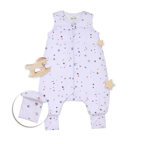 Image of Sleeveless Soft Baby & Toddler Sleeping Sack, Breathable with Adjustable Feet Cuffs & Anti-Slip Grip
