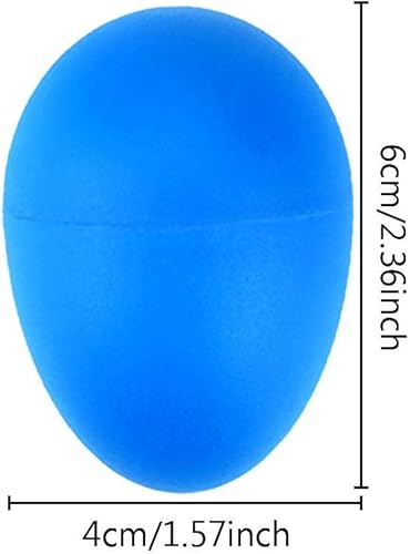 Miniatura 2 de Augshy 40 huevos de plástico para percusión musical, Maracas, huevos de Pascua con una bolsa de almacenamiento para juguetes, aprendizaje de música,
