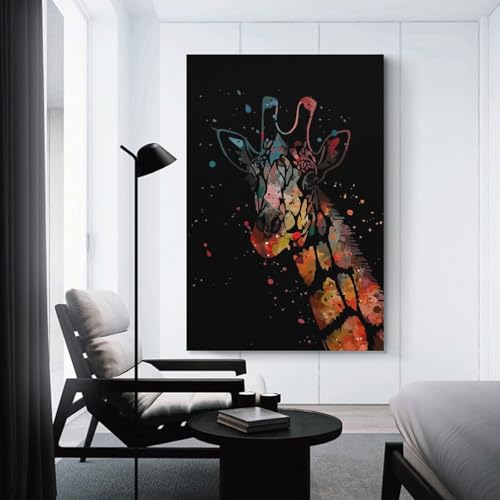 Tableau sur toile moderne animal abstrait pour illuminer les murs de votre bureau