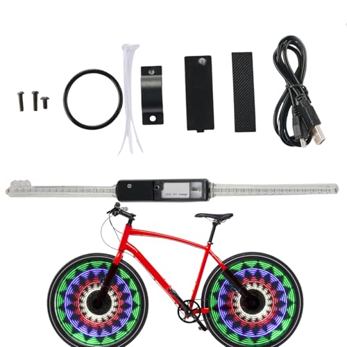 Luces para llantas de bicicleta de 64 LED contra el peligro de coches en cruces nocturnos