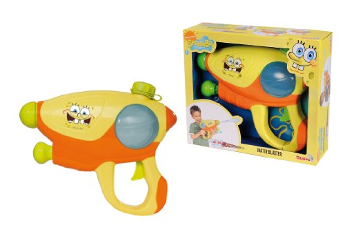 Simba 107007796 SpongeBob - Pistola de agua, diseño Bob Esponja, 28 cm [importado de Alemania]