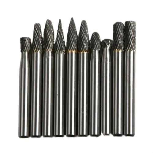Set de 10 fresas de carburo de tungsteno 6mm para amoladora miniatura 1