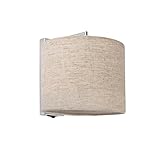 aplique cromado gol g5 Incluye fuente lumínica: No Faro Barcelona 62705 - SAHARA Lámpara aplique cromo/lino