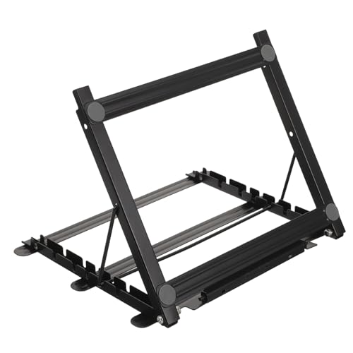 KONTONTY Light Pad for LED Copy Board Stand Metal Portable Tracing Board Stand Tracing Board Stand Black