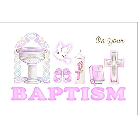 On Your Baptism Card for Baby Girl Cover