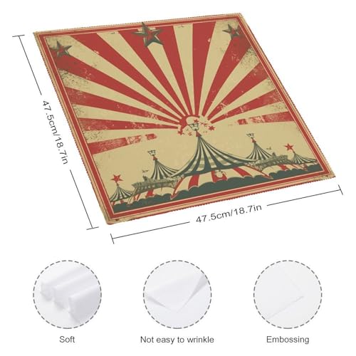 Servilletas de Tela Floral Vintage Circus 6 Unidades miniatura 2