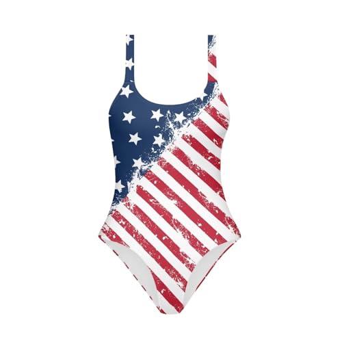 Image of One Piece Bathing Suit for Girl Kids Cute Beach Sport Swimwear U Back Scoop Neck Summer Swimming Pool Beachwear