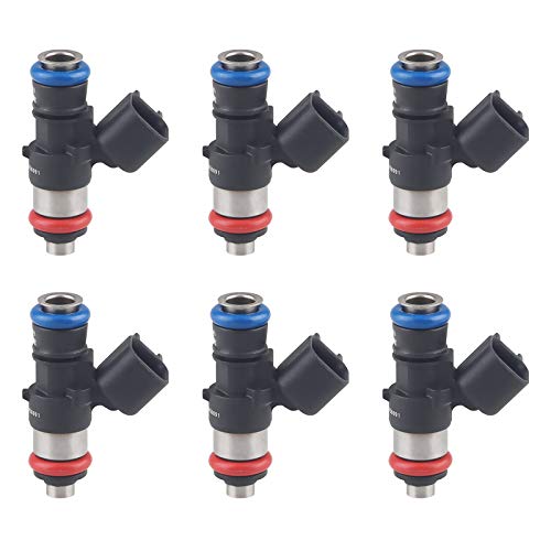 JDMON Compatible with Fuel Injectors Ford Edge Flex Fusion Taurus Lincoln MKT MKX MKZ Mazda 6 CX-9 3.5L 3.7L 2007-2014 Replace 0280158091 84212353 ZZJ1-13-250A Pack of 6