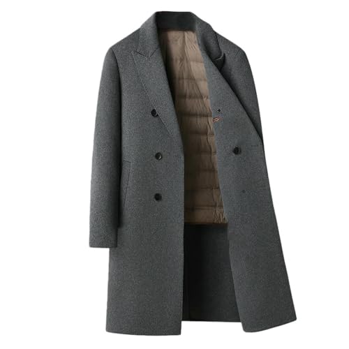 Veste en cachemire homme double boutonnage en tweed luxe
