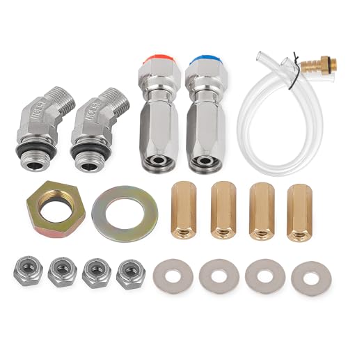 VEVOR 150HP Hydraulic Outboard Steering Kit Boat Marine System, Built-in Two-Way Lock Cylinder, 150HP Pump and High-Strength Nylon Hose for Single Station, Single-Engine use by VEVOR - Image 8