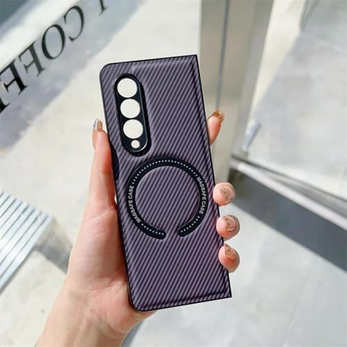 Coque Samsung Galaxy Z Fold3 anti-choc protège l'écran pliable violet