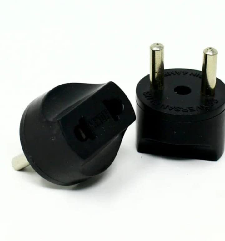 acce & peri® Conversion Plug USA Japan (Type A) EU to India (Type D) 3 Amp (Pack of 8 PCS)