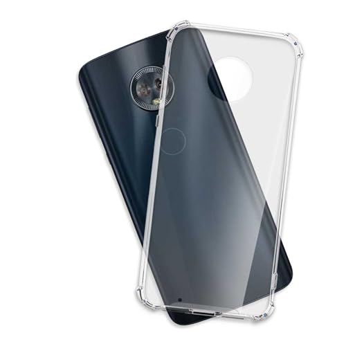 mtb more energy® Funda Crystal Armor para Motorola Moto G6 (5.7'') - Tapa Dura & Bordes Suaves - Esquinas reforzadas - Carcasa Anti Shock Cover Case Estuche