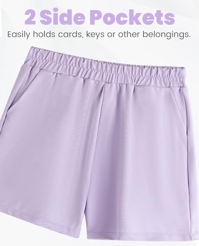 Image of Gogokids Girls 2 Piece Activewear Set, Tulle Sleeveless Tank Tops and Athletic Shorts