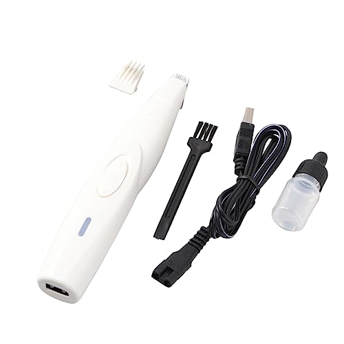 CIYODO Rechargeable Pet Grooming Tool Mini Electrical Hair Clipper for Dog and Trimming Quiet and Efficient Hair Trimming Machine White