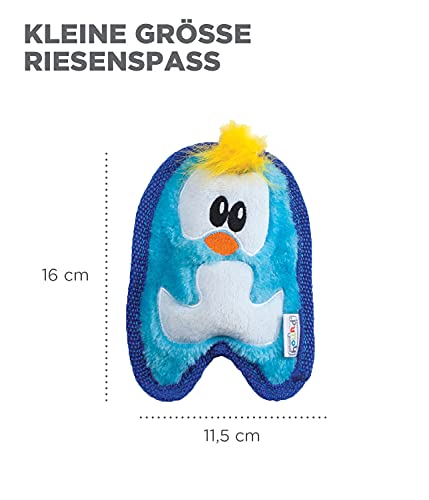 Outward Hound Invincibles Mini - Hundespielzeug - Plüschtier-Pinguin - Blau - XS