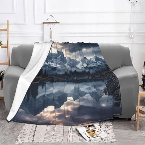 Couverture réversible pour canapé et lit plaid douceur soirées d'hiver cocooning
