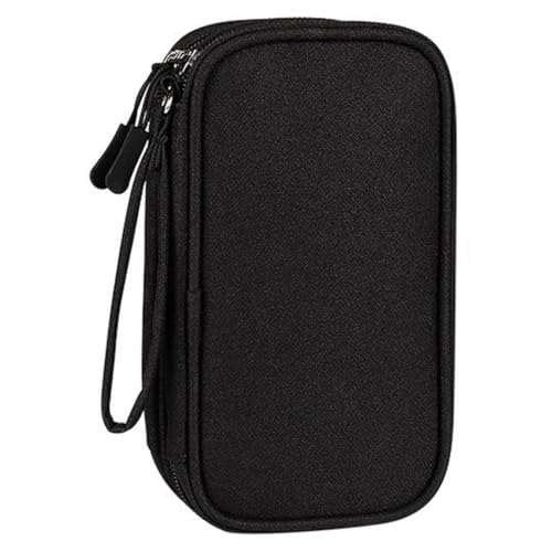 Sac de Rangement Câble, Pochette Câble de Voyage, Sac de Cable Organizer Portable, pour Disques Durs, Câbles, Chargeur, Téléphoner