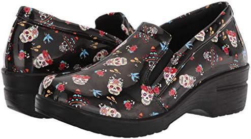 Easy Street womens Leeza Clog ,Festive Skulls Patent ,5.5 | Image 6