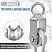 Cable Pulley Wheel Stainless Steel Swivel Pulley Block Silence Rotation Traction Wheel for Pulley System Lifting Gym Equipment Clothesline (2 Pack)