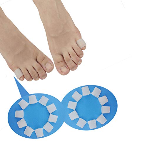 Gel Toe Protectors, Open Toe Sleeves Toe Tubes Toe caps (20 PCS),New Material