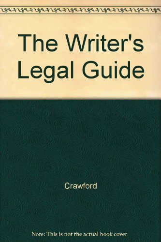 The Writer's Legal Guide 0801589371 Book Cover