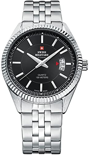 Montre Swiss Military homme SM34046.01 en acier de fabrication suisse de prestige