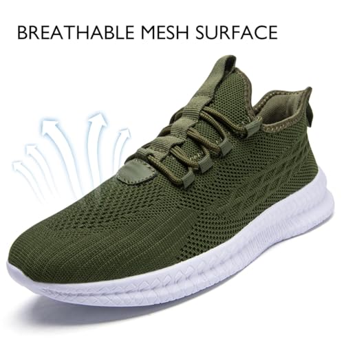 Image of Mens Running Tennis Casual Walking Shoes Fashion Athletic Gym Sports Sneakers for Men Breathable Lightweight Comfortable Shoes