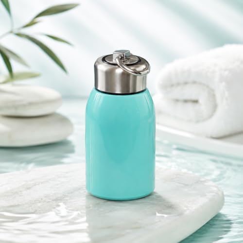 Image of Mini Insulated Stainless Steel Water Bottle 280 ml, Aqua Blue