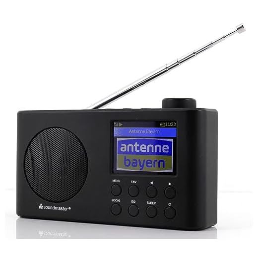 Soundmaster IR6500SW - Radio Portatil con WLAN, Radio FM - RDS, Radio Dab Plus, Recepción Bluetooth, Reproductor de Red UPnP, 150 Memorias, Ecualizador, CA/Batería Recargable, Toma de Carga USB-C