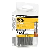 Hillman 41906 Trim Screw, 6 X 2-1/4-Inch , black