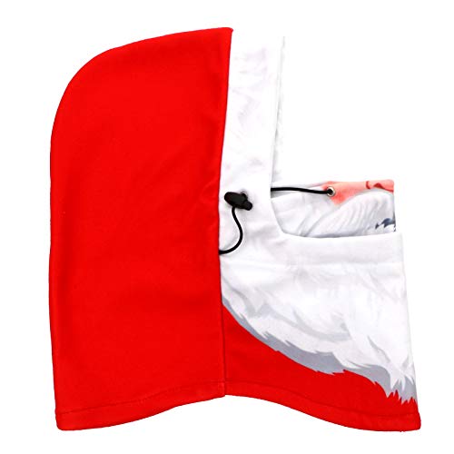 KESYOO Rosto de Natal Bandana Rosto de Inverno Capacete Quente Traje de Papai Noel Balaclavas Ciclis