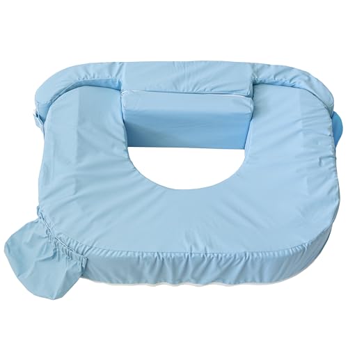 MY BREST FRIEND 0037 Baby wild - amerikanisches Zwillings-Stillkissen, abwaschbar, Farbe: blau
