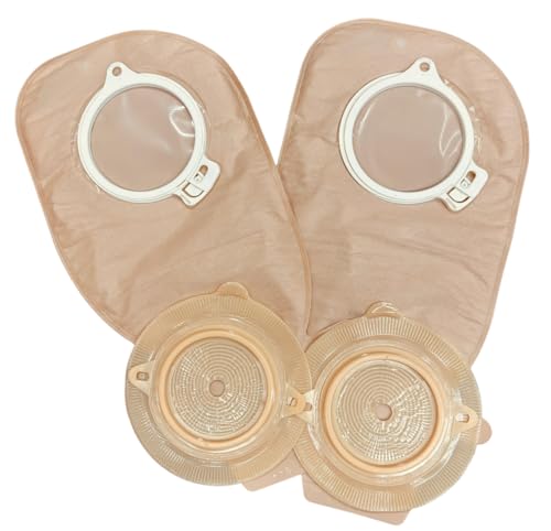 Image of Med 1974 2 PC 60 mm long wear light base plate with Coloplast 13986 60 mm bag (pack of 2)