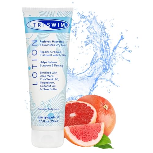 TRISWIM Skin Regenerating Body Lotion, After Swim Care, Body Moisturiser For Dry Skin, Magnesium Enriched, Moisturizing After Pool Vegan Body Lotion For Swimmers, Moisturiser Body (250ml)
