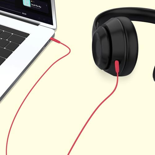 Cable de Audio Reemplazo Jack 3.5mm a Jack 3.5mm Rojo miniatura 5