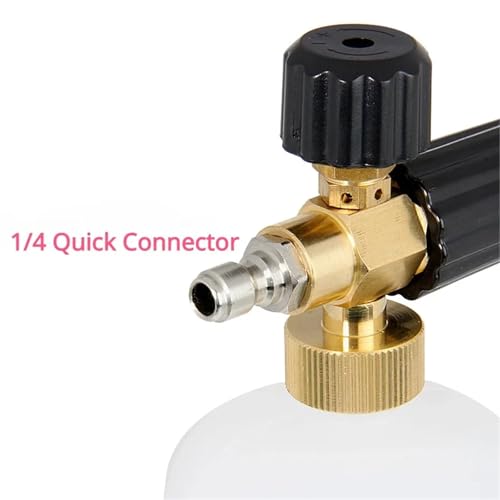 Espumador de alta presión para coche con conector rápido de 1/4 y componentes ajustables 4