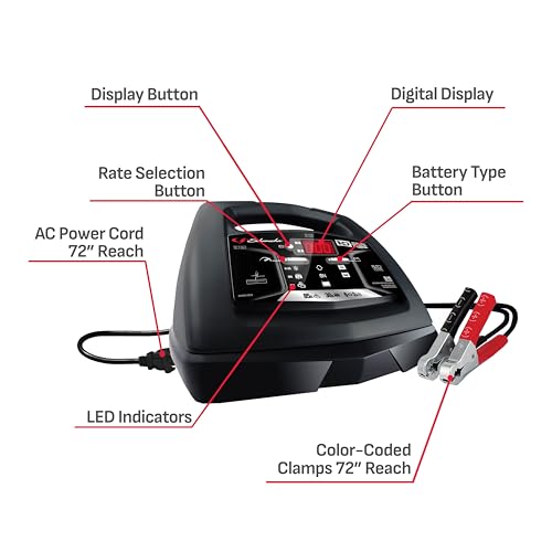 Image of Schumacher Electric 6A Car Battery Charger & Maintainer, 6V /12V - SC1362