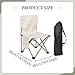 Yiju Camping Chair Outdoor Furniture High Back Foldable Ultralight Outdoor Seat Lounge Chair for Park BBQ Picnic, White