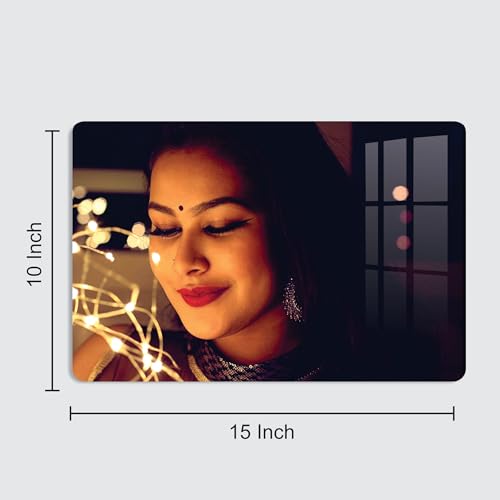 Image of Customized Acrylic Photo Frame 10x15 Inches | Personalised Photo Frame with Photo | Customized Gifts for Birthday, Anniversary | Clear Wall Mount Picture Frame | Personalized Gift Photoframe