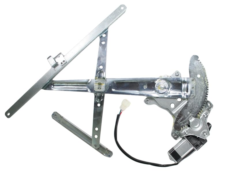 Image of TRQ Front Passenger Side Power Window Motor and Regulator Assembly Power Compatible with 91-97 Toyota Land Cruiser 96-97 Lexus LX450