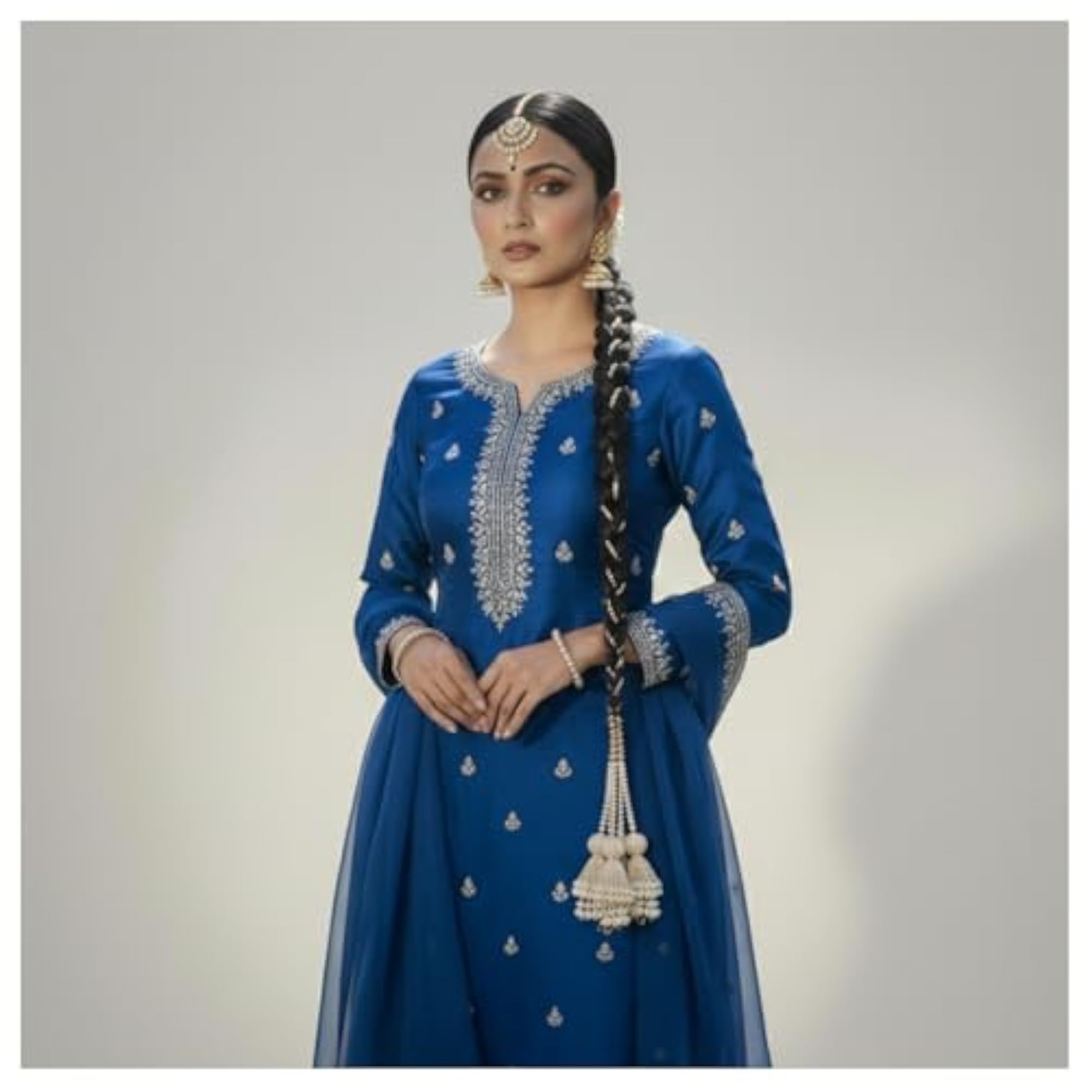 Ethnic Faux Pearl & Ceramic Bead Punjabi Paranda